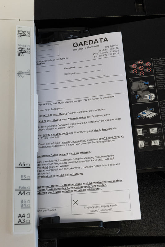 Scannen bis DIN A3